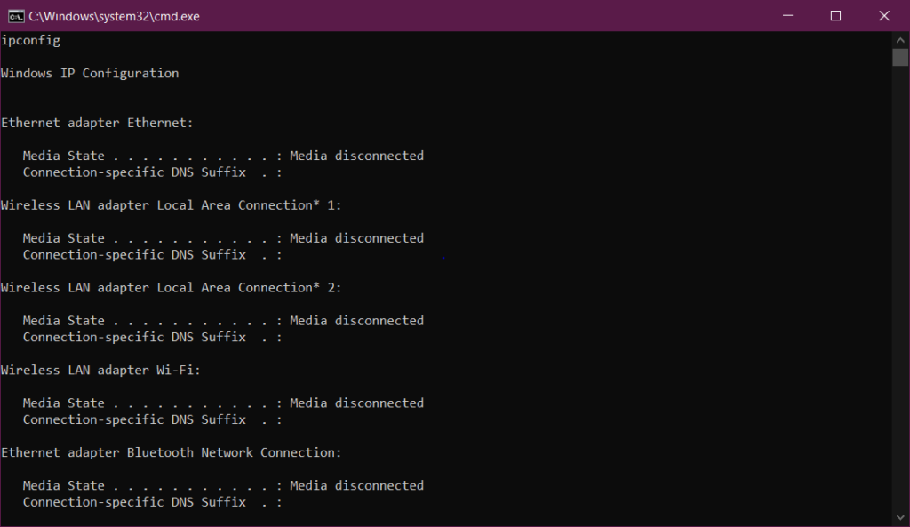 How Do I Use Ipconfig In the Command Prompt or Terminal?